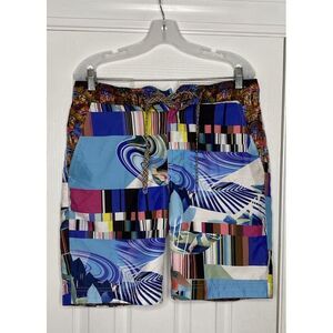Robert Graham Mens Lined 9" Bathing Suit Bottoms‎ Multicolor Abstract 32 READ